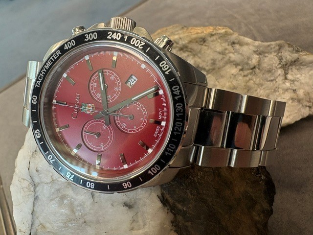 Clogau Welsh Stainless Steel Brenig Wrexham AFC Watch 20cm Football Wales