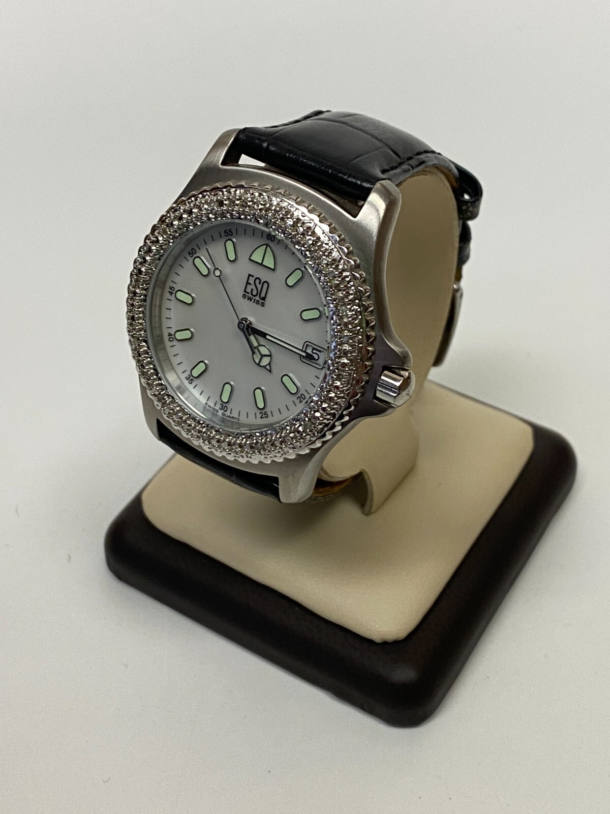 Watch ESQ SWISS E5210 Diamonds Bezel (12pc) New Battery