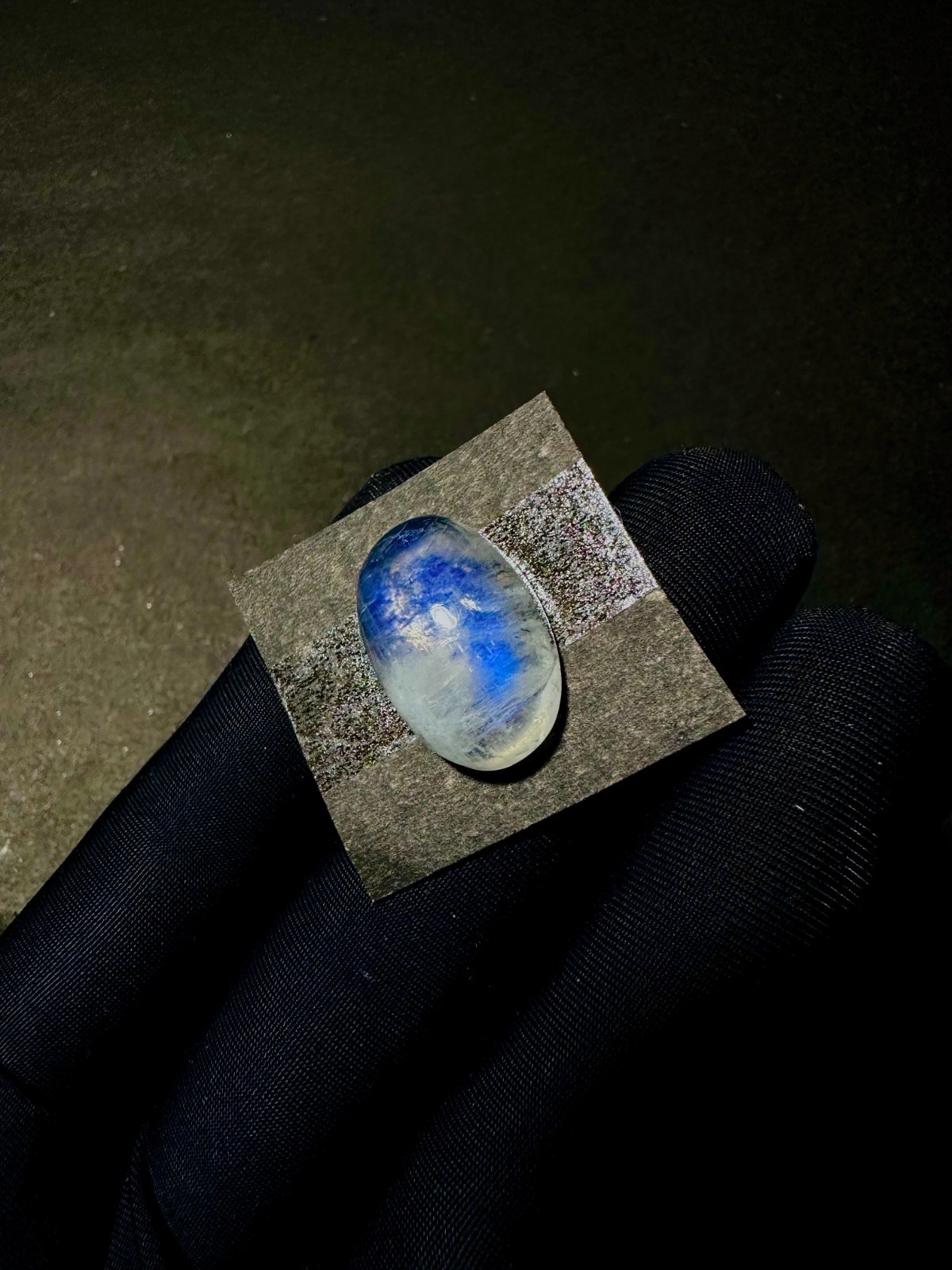 20Cts. Rainbow Moonstone, Blue Fire Rainbow Moonstone, Custom Ring Stone, 13×20
