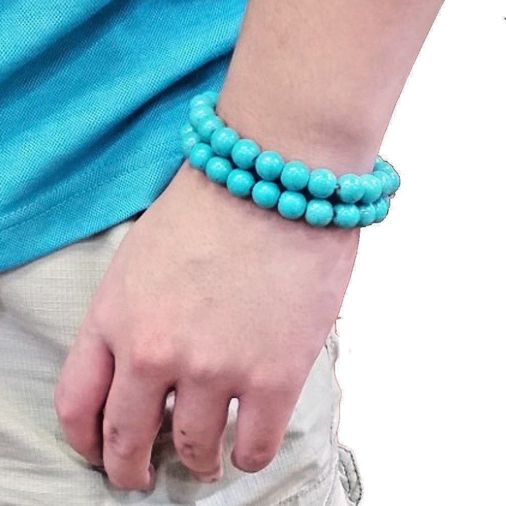 8mm Handmade Women,Men Beaded Bracelet Stretch Healing Chakra Natural Gemstone