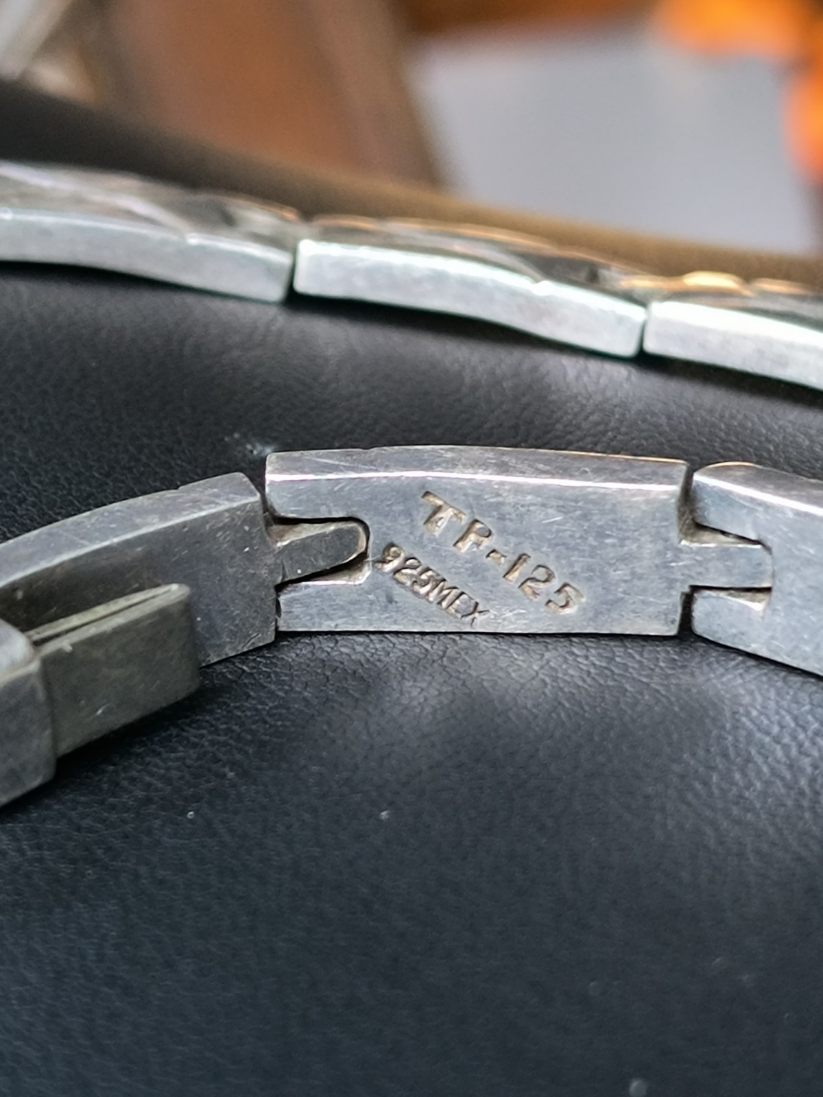 VTG Sterling Silver 925 Matching Panel Necklace and Bracelet TAXCO Mexico 114g