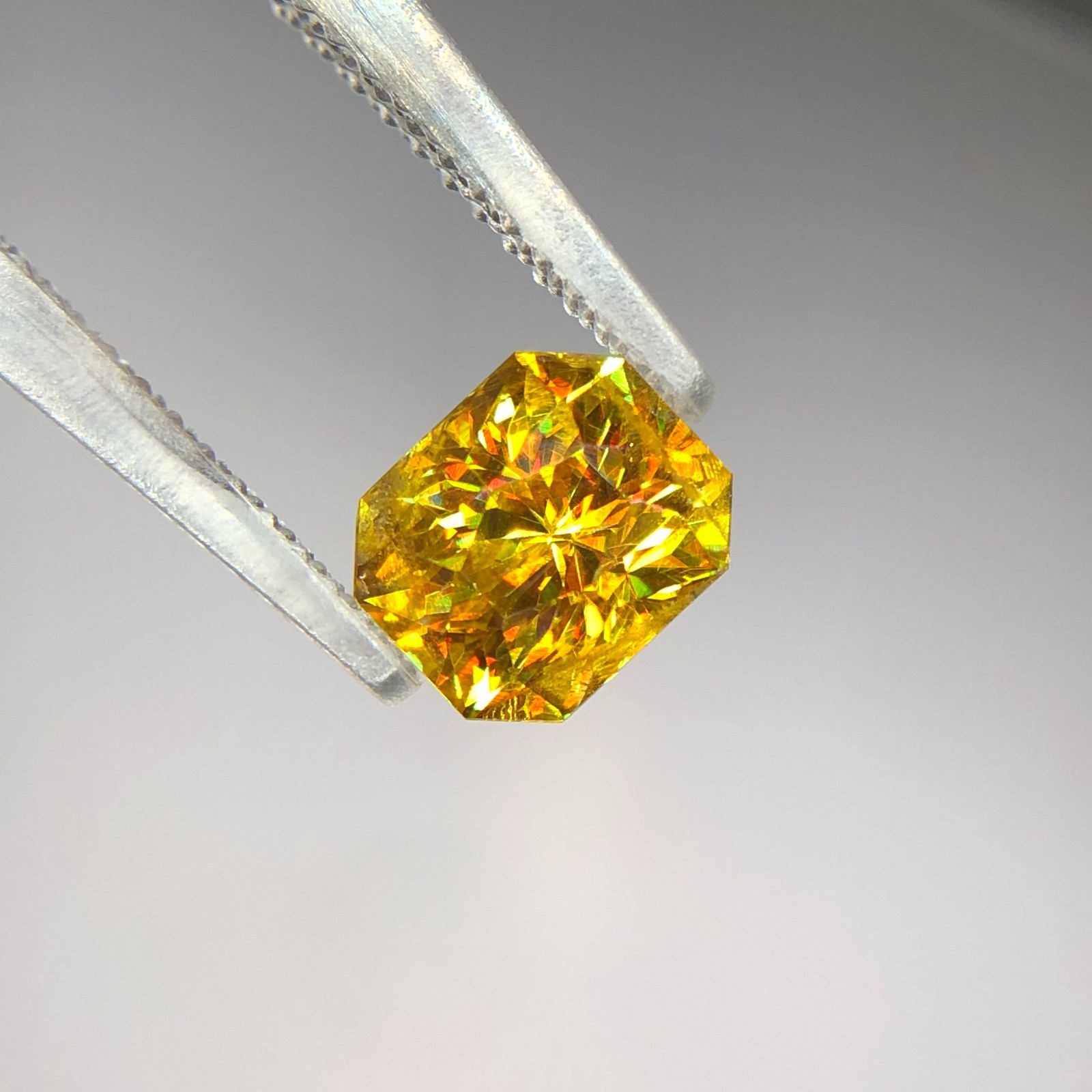 1.45 Carat | Natural Full Fire Sphene Titanite | Step Cut Gemstone Pakistan
