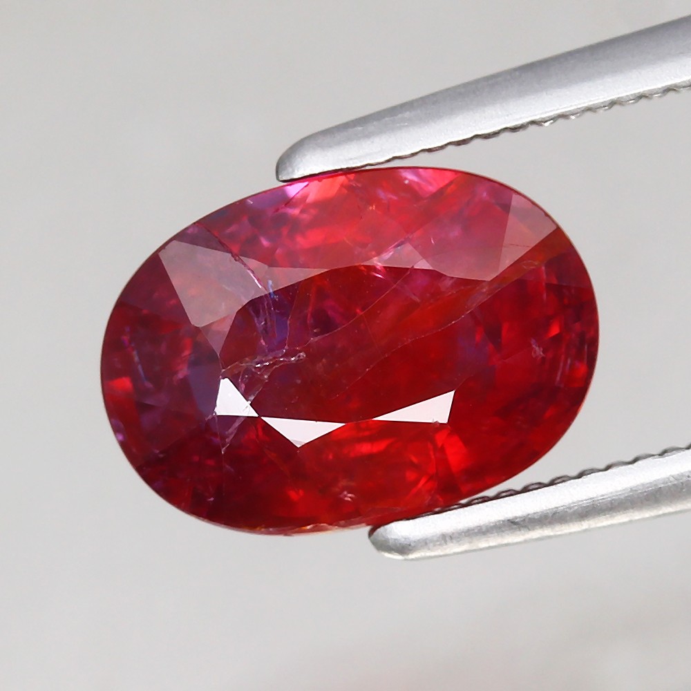 2.08ct Oval 8.9×6.6mm Natural Unheated Pinkish Red Ruby Mozambique, Africa Gem✨