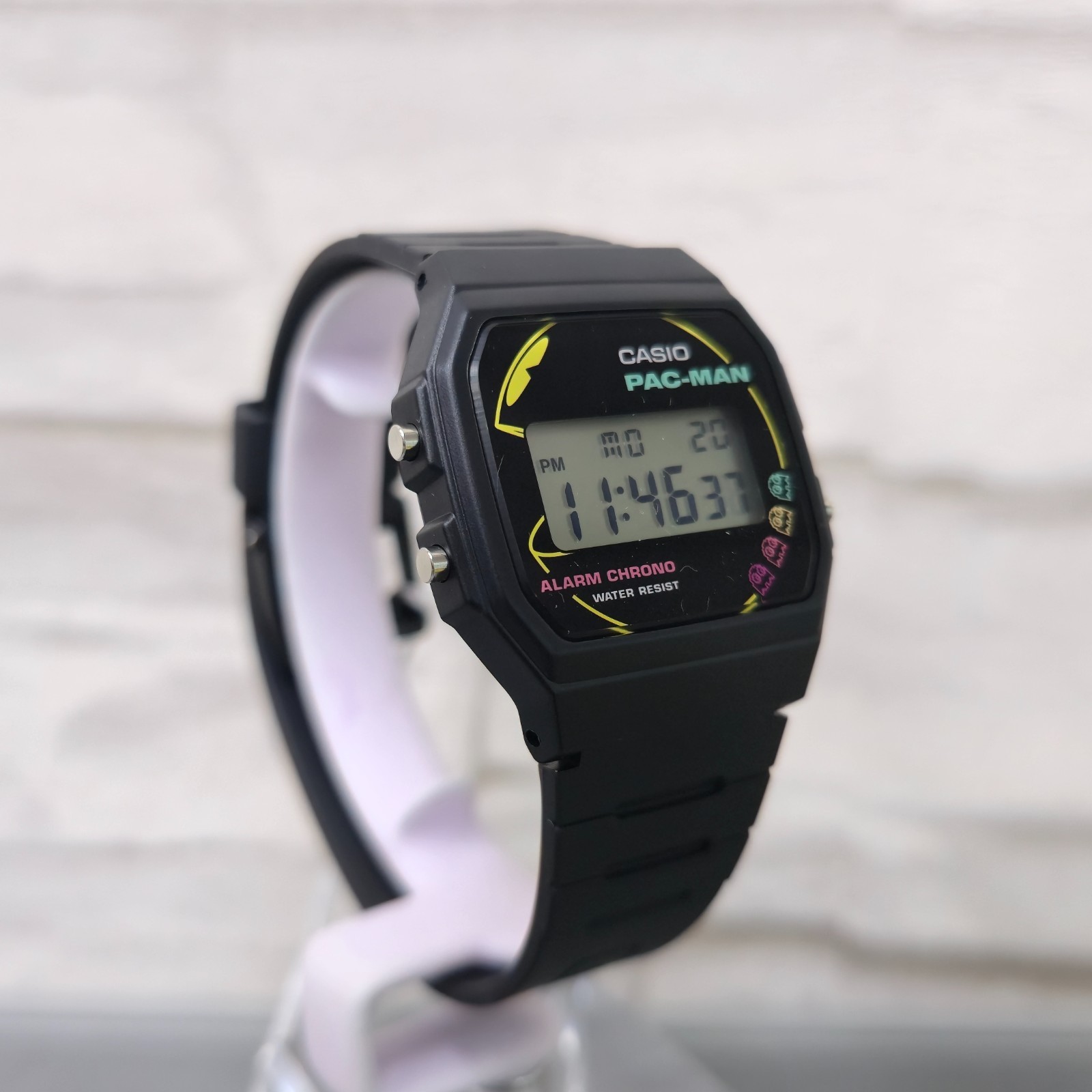Casio F-91WPC-1A PACMAN Limited Edition Digital Black Dial 35mm New Unisex Watch