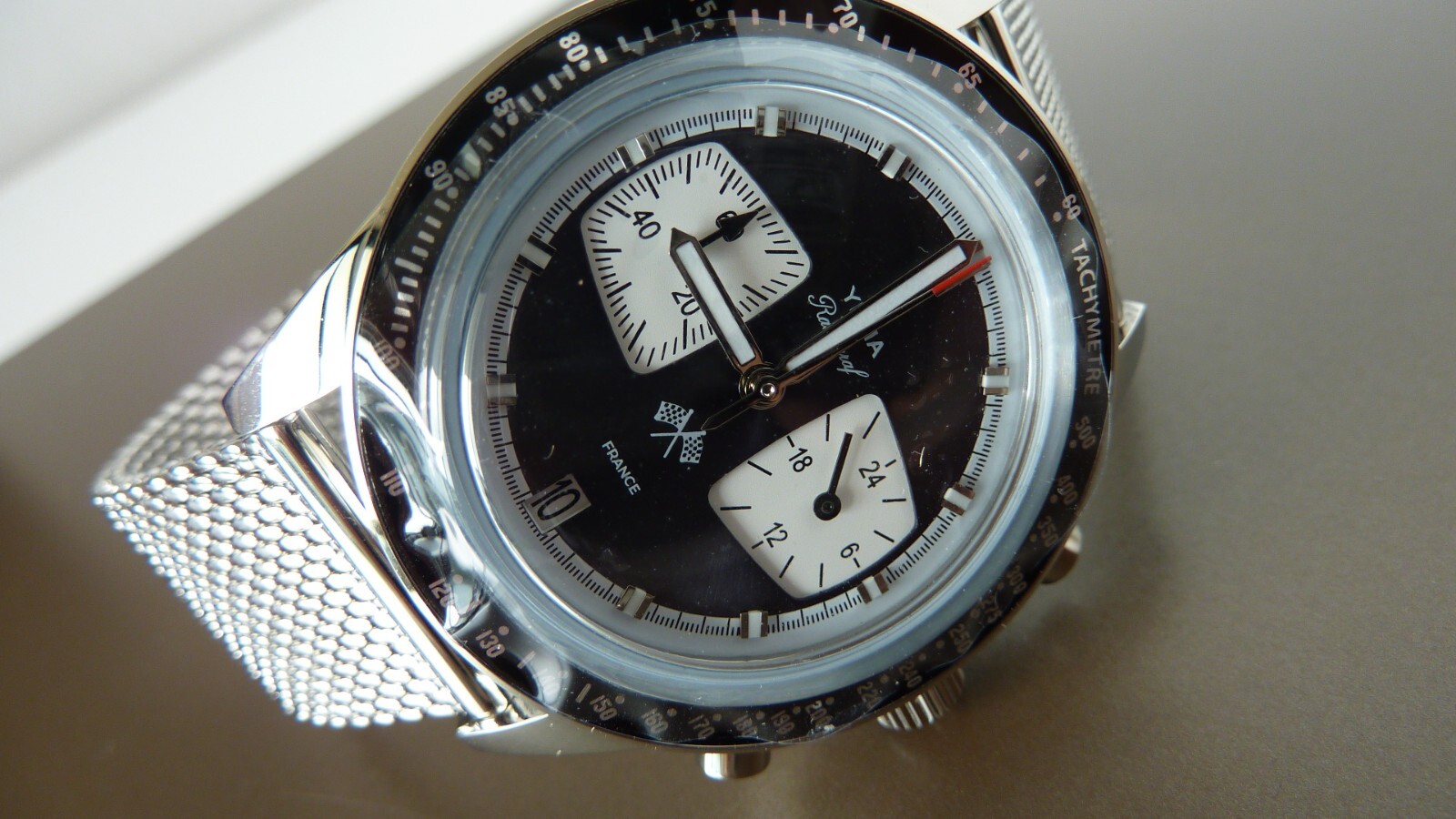 Yema Rally Graf Reverse Panda Dial Collector’s WATCH NEW