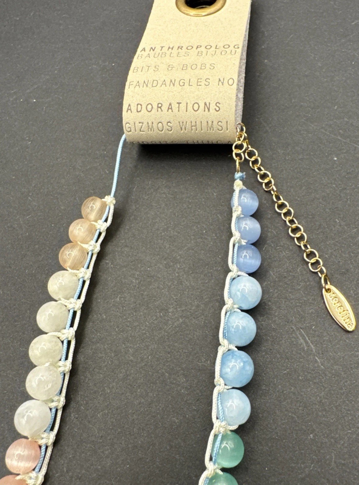 By Anthropologie Glass Pearl Collar Necklace 15” BNWT