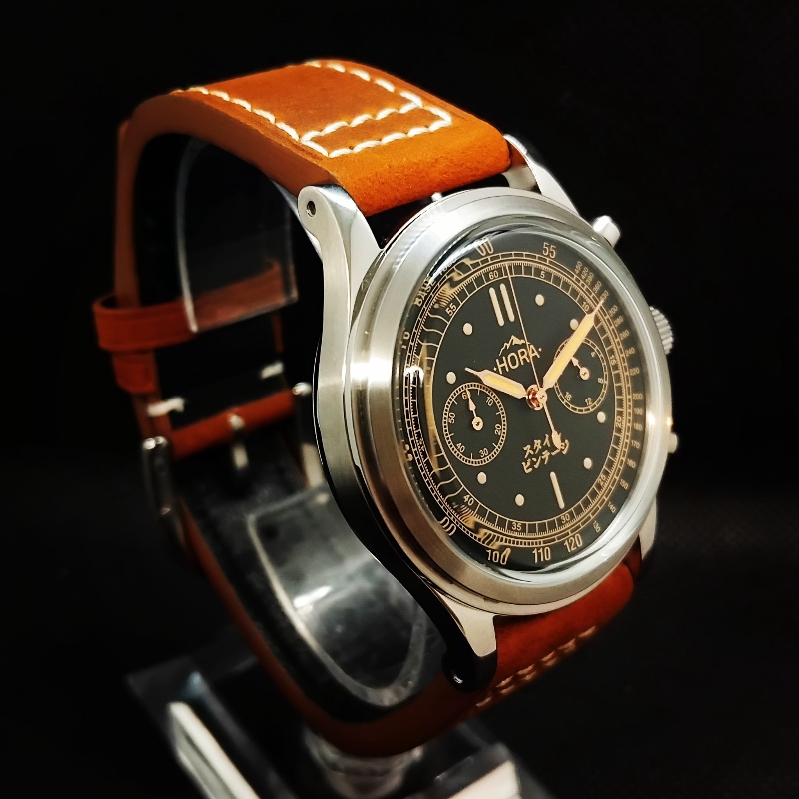 Watch -Hora- Turin 38mm Chronograph Vintage Japan