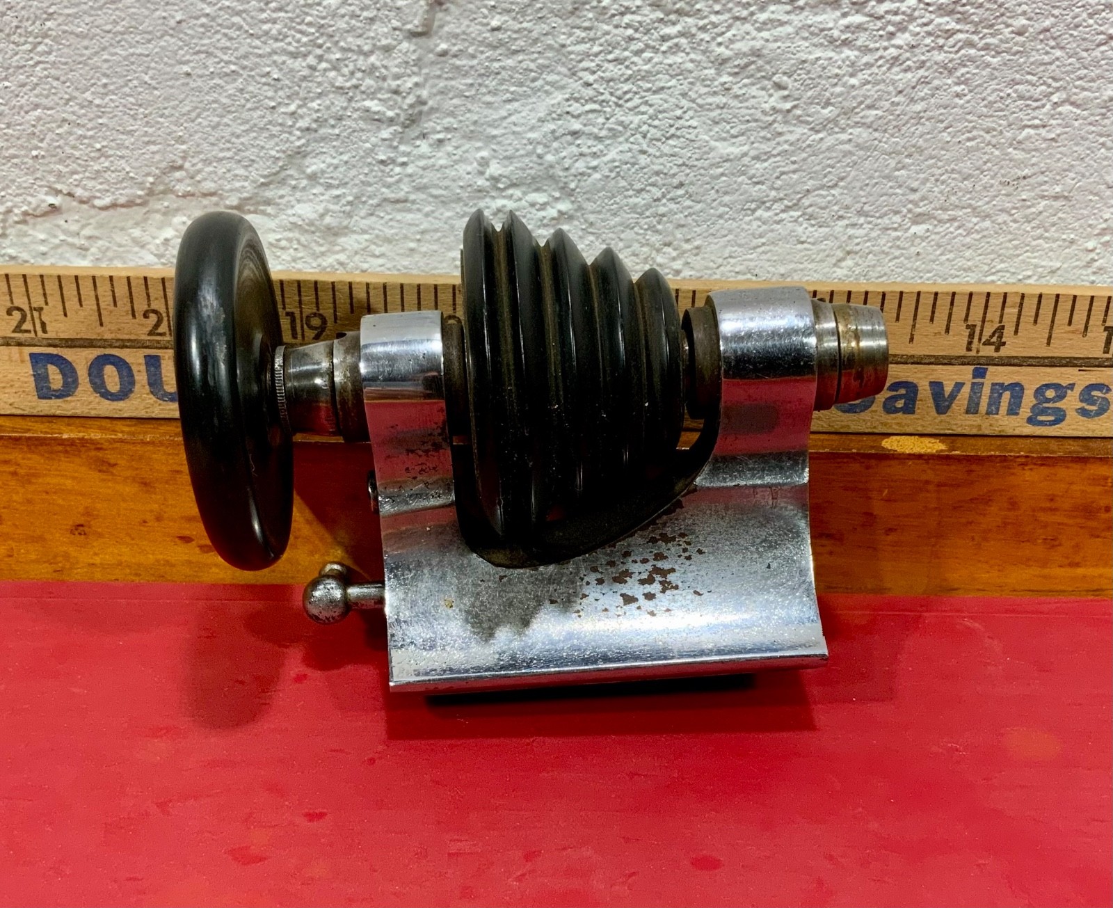 Antique Vintage 8mm Watchmaker Lathe Head Stock And Drawbar