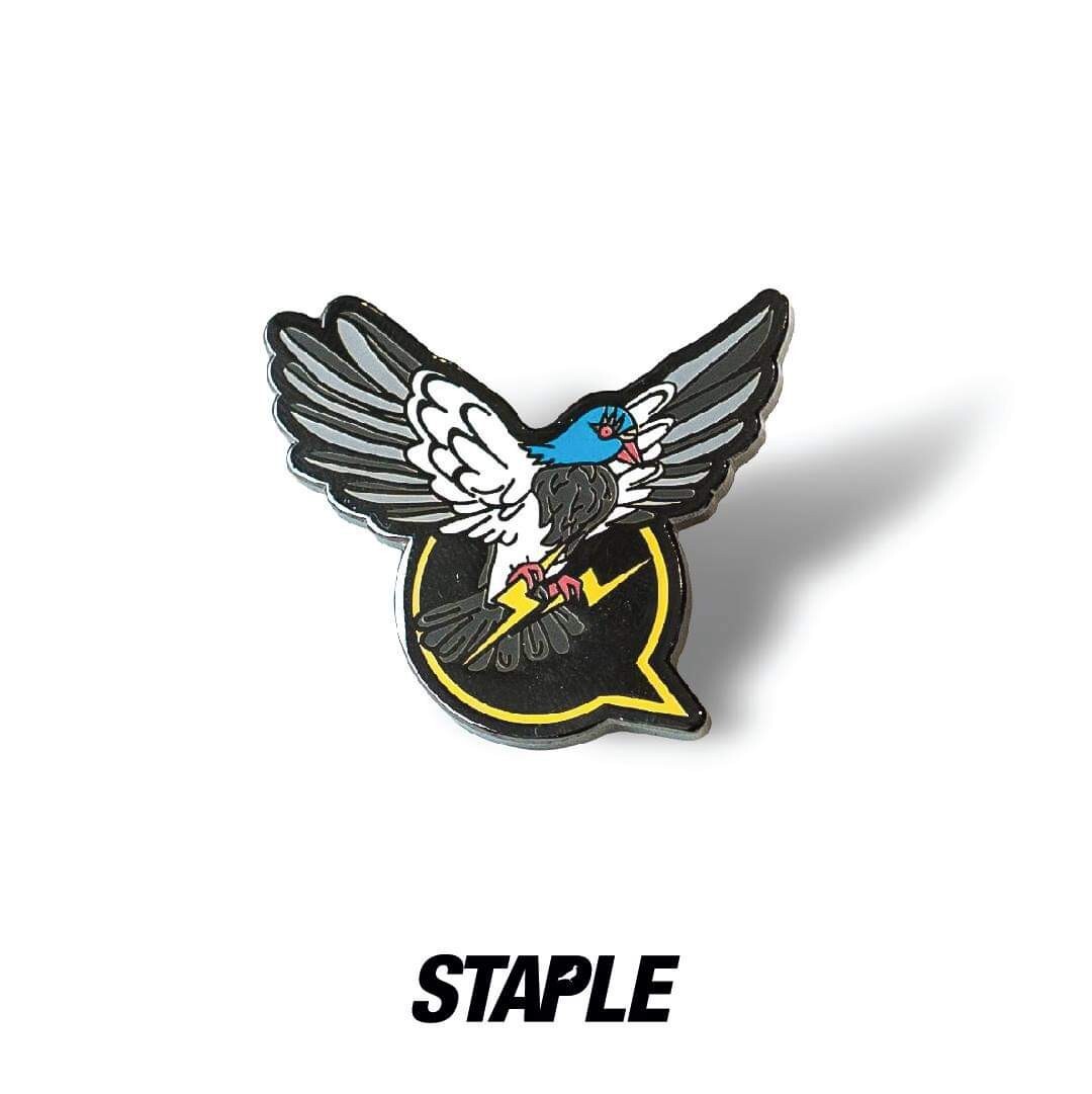 ⚡RARE⚡ PINTRILL x STAPLE PIGEON Fragment Staple Pigeon Pin *BRAND NEW SEALED* 🐦