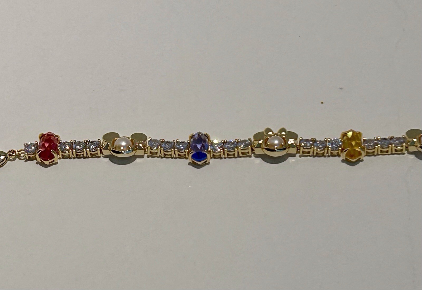 Kendra Scott Disney Mickey & Minnie Mouse Gemstone Bracelet, SOLD OUT & Rare