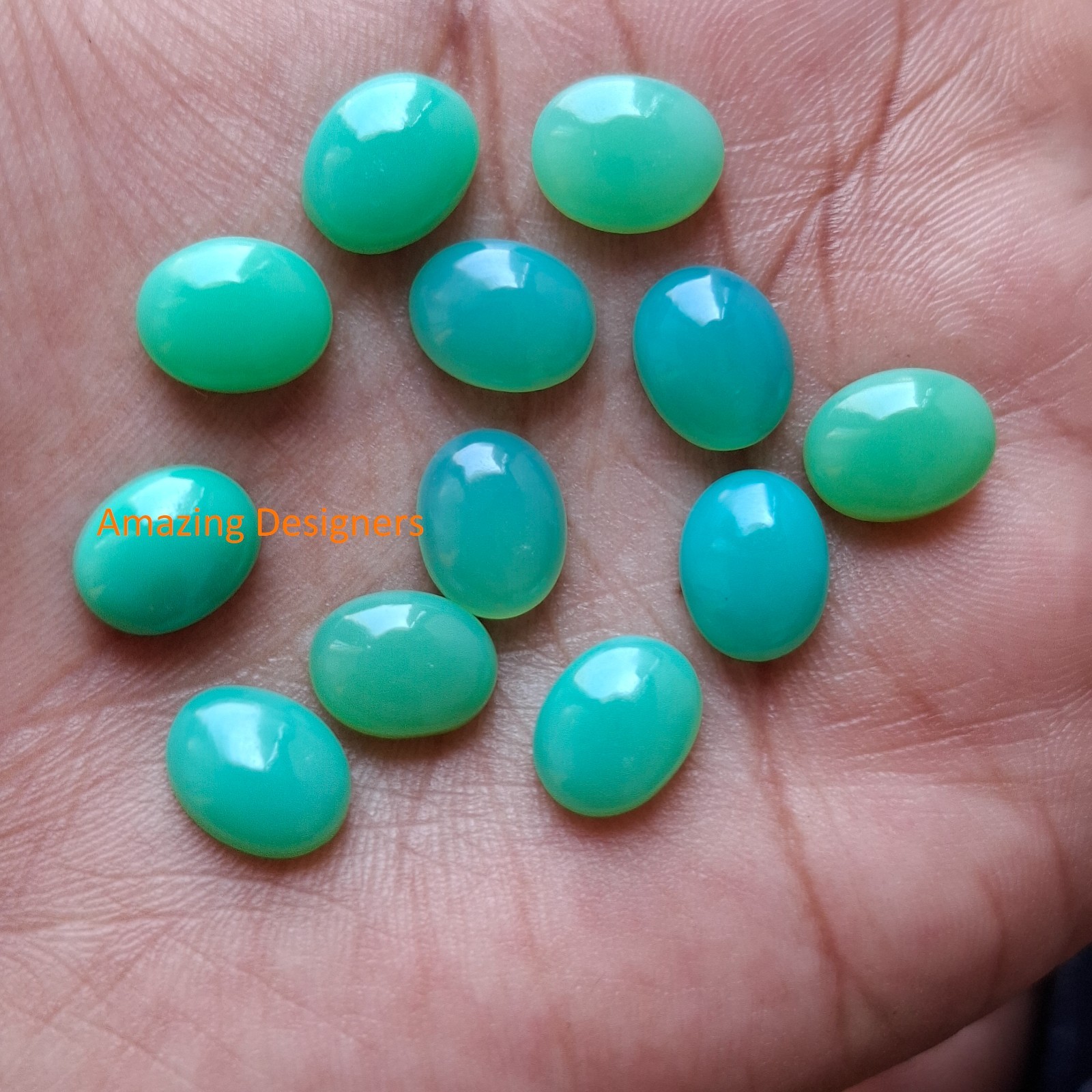 Natural Chrysoprase Oval Cabochon 5x7mm to 12x16mm Loose Gemstone