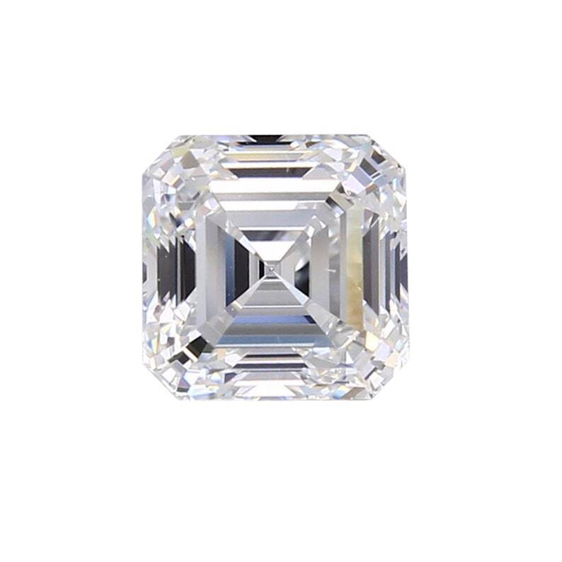 Lab-Grown Loose CVD Diamond 4mm to 9mm, D Color, IF Clarity, Asscher Certified