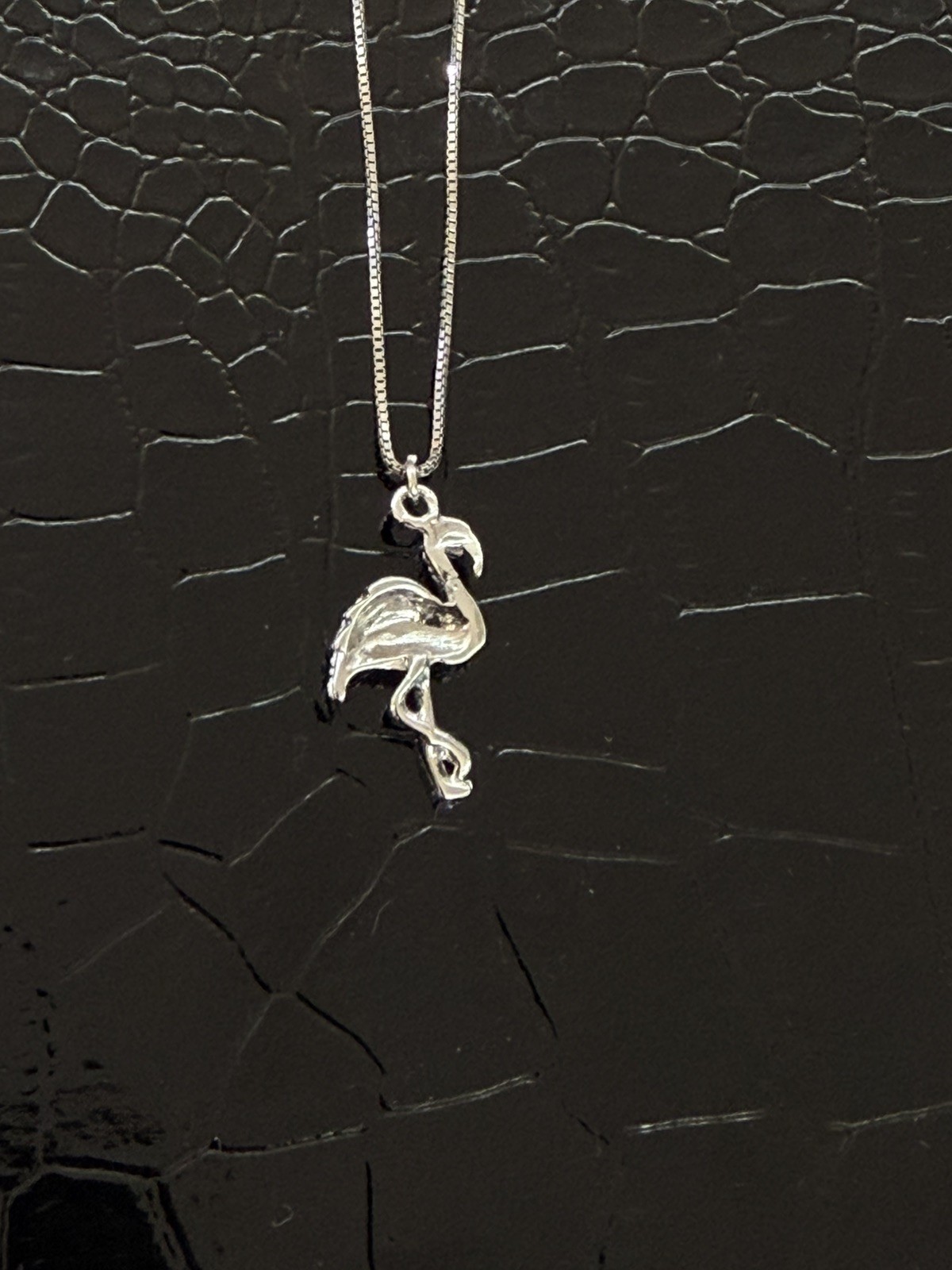 925 Sterling Silver Flamingo Necklace – Flamingo Pendant – Tropical Bird Jewelry