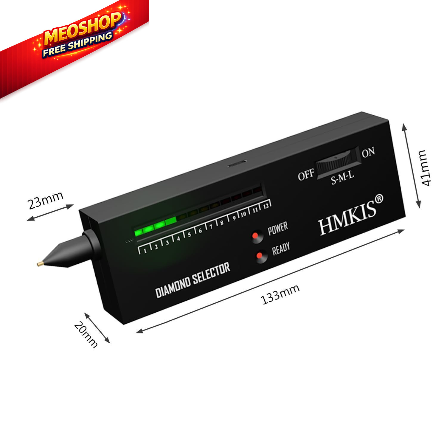 Diamond Tester Pen, Professional Jewelry Selector Black
