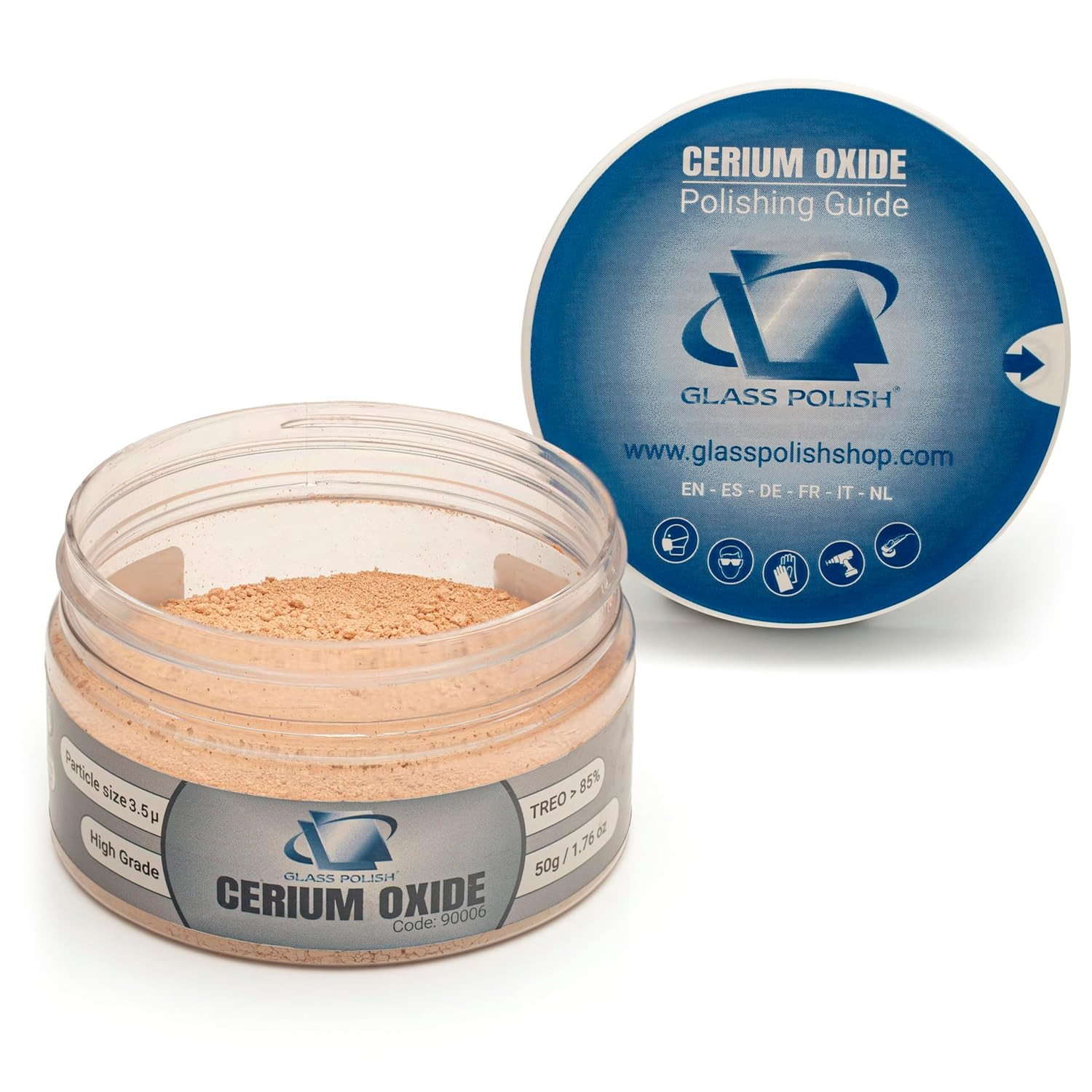 PRO Cerium Oxide ing Powder – 1.76Oz (50G) High-Grade 85% Pure Suspension-Treate
