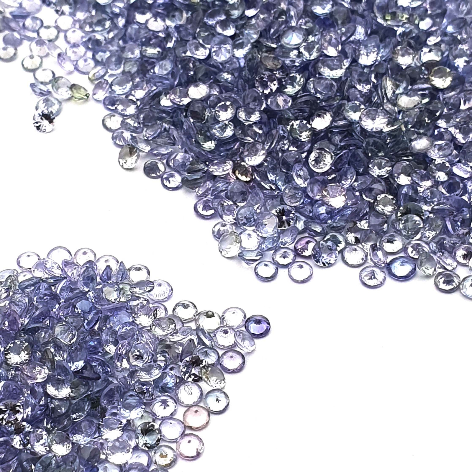 Natural Tanzanite Round Faceted Loose Gemstone Lot 100 Pcs 3 MM