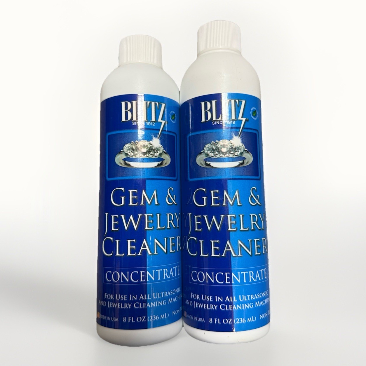 Blitz Gem & Jewelry Cleaner Concentrate 8 Oz – 2 Packs