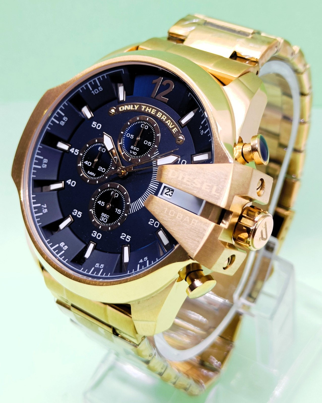 Awesome Diesel 10 Bar “ONLY THE BRAVE” Chronograph Quartz Men’s Wrist Watch