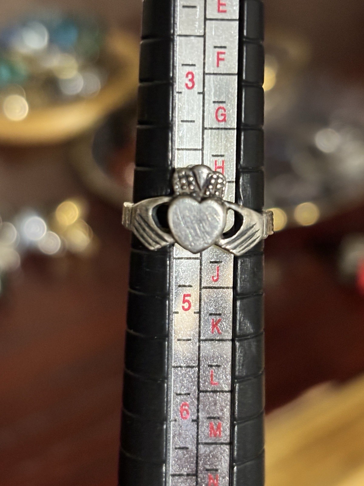 Sterling Claddagh Ring No Stone Size 4.75