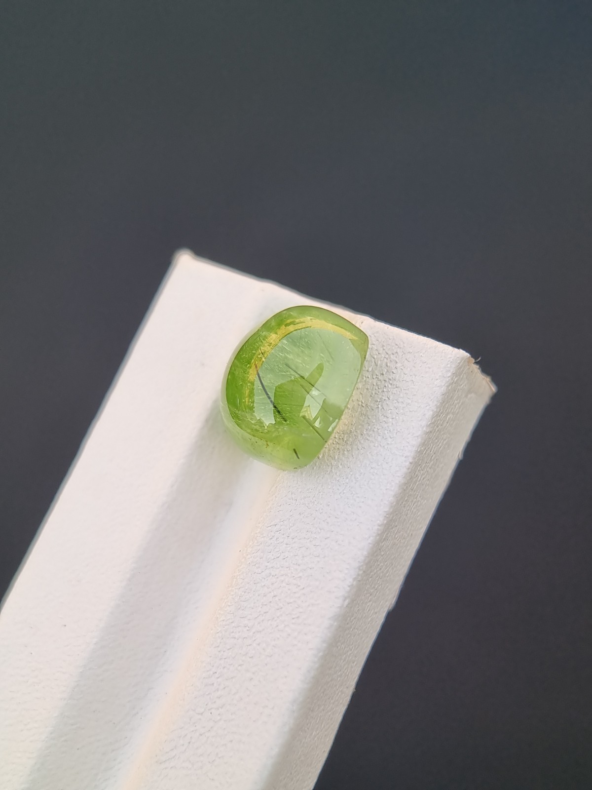 Natural Green Peridot Cushion Cabochon 11.70 Ct | Pakistan Origin | Gemstone