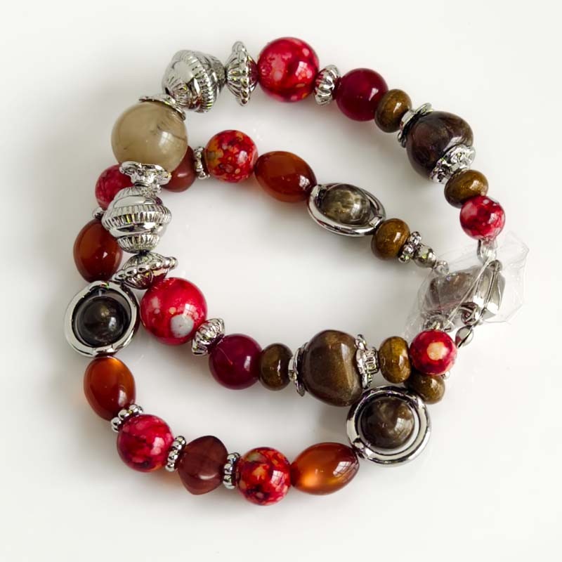 New 7.5″ Chicos Beads Magnetic Bracelet Chic Women Party Vacation Jewelry Gift