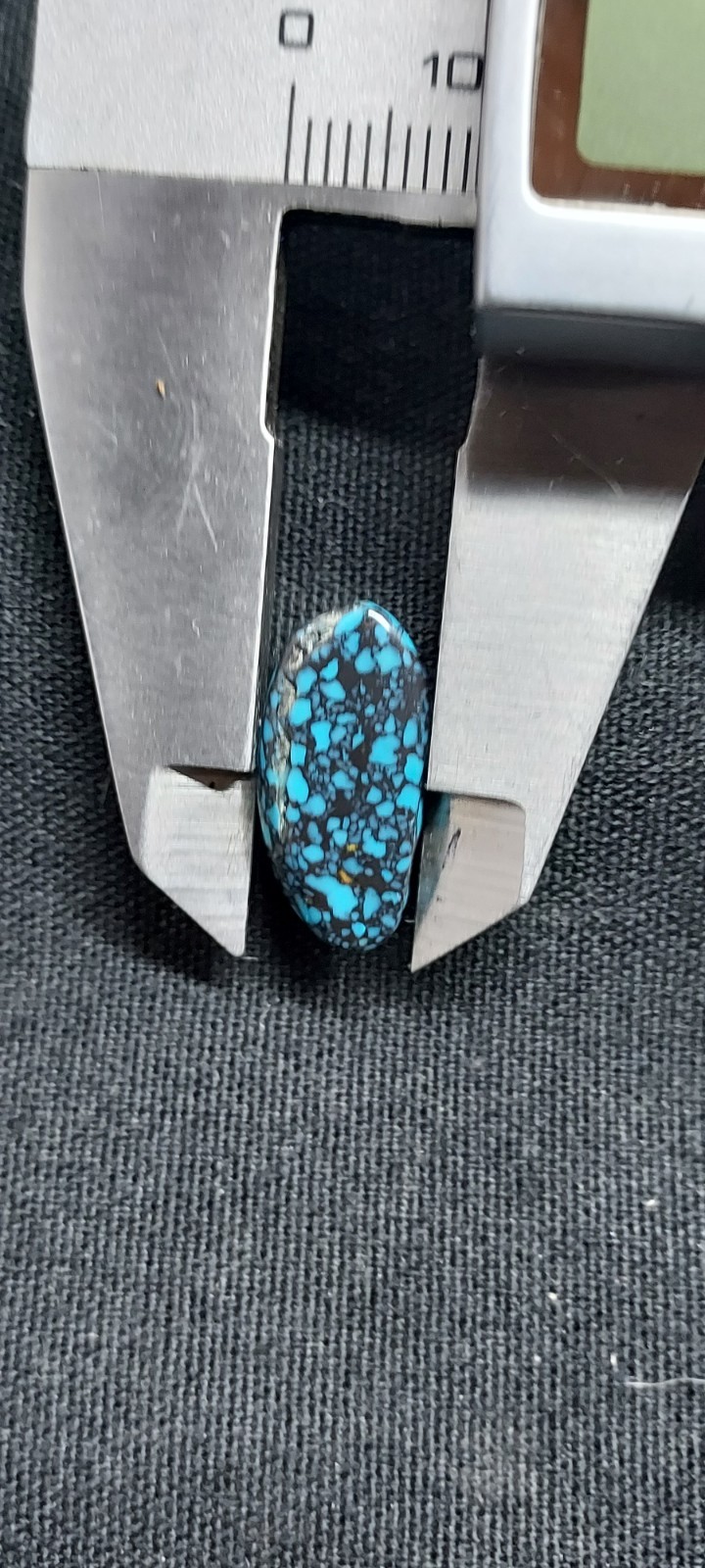 Lander Blue Spiderweb Pattern High Grade Cabachon Nonstanalized Natural Turquois
