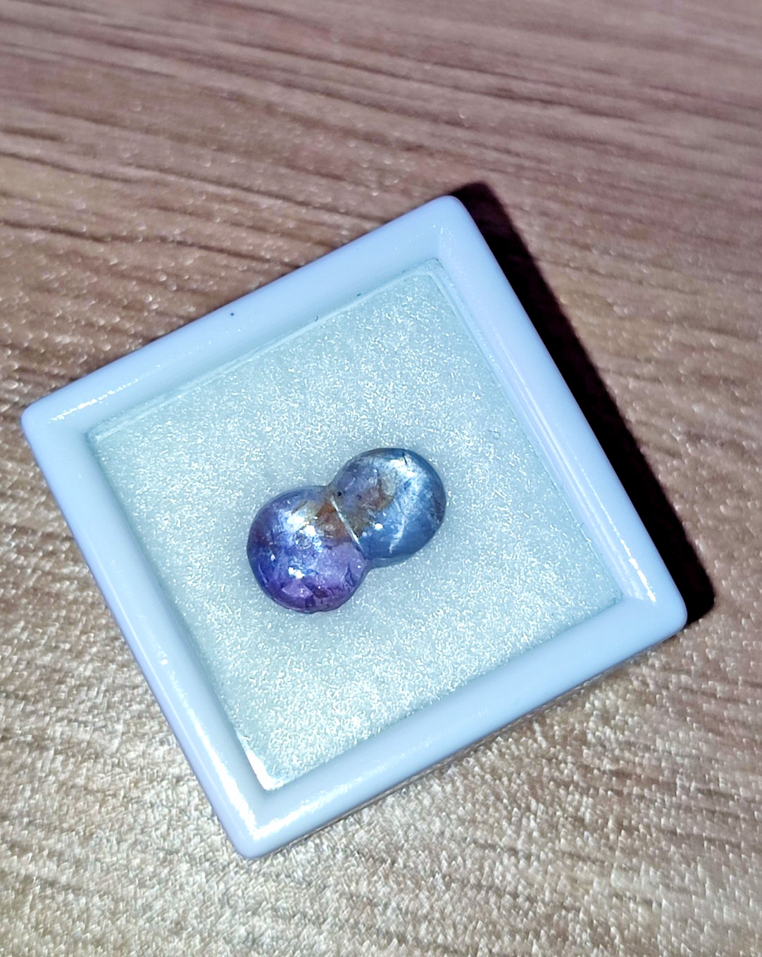 Natural Star Sapphire 2.80ct Two-Tone Purple gray | Unique Shape | Unheated