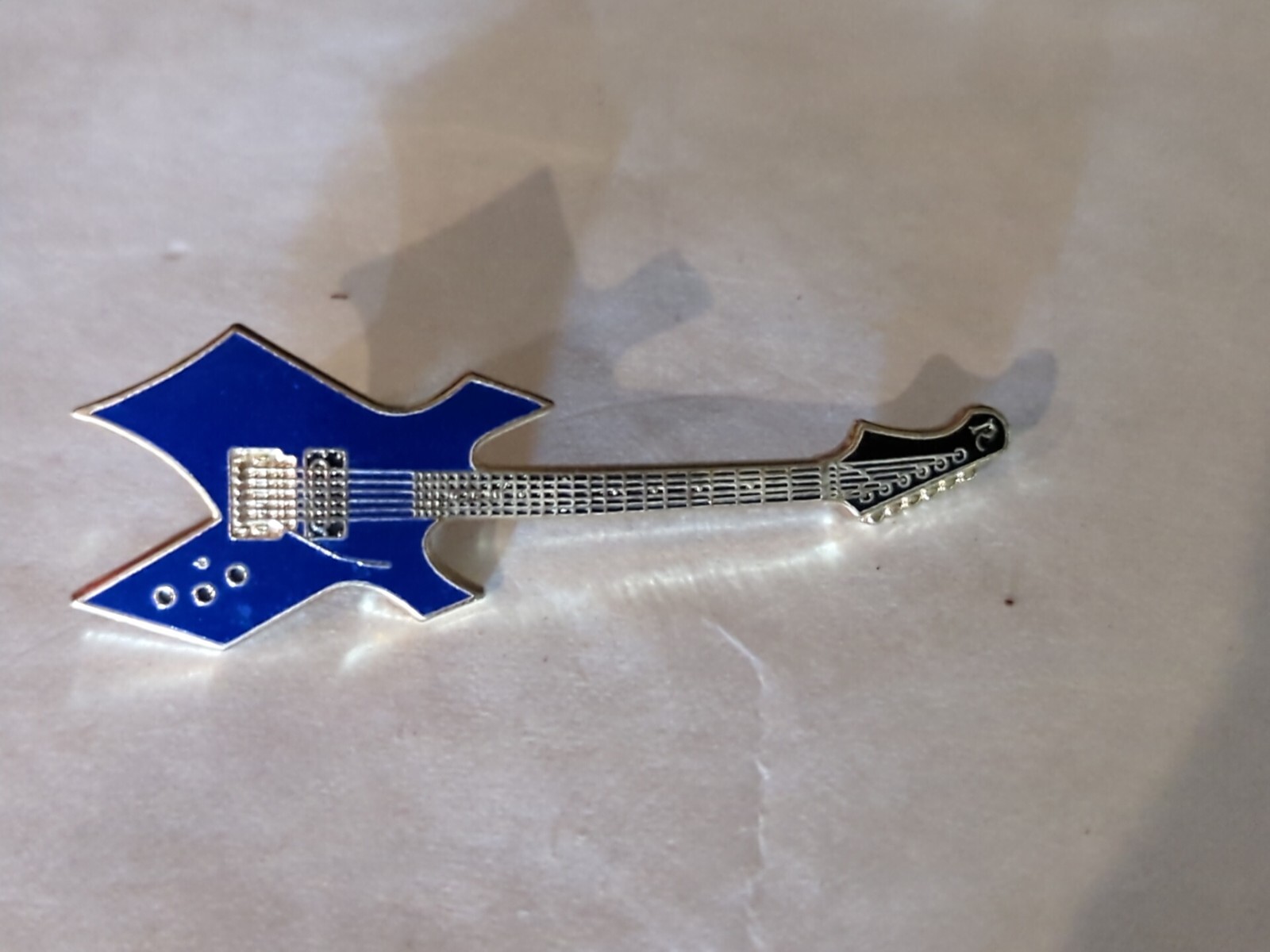 Purple B C Rich WARLOCK electric guitar PIN pendant JEWELRY I love my guitars