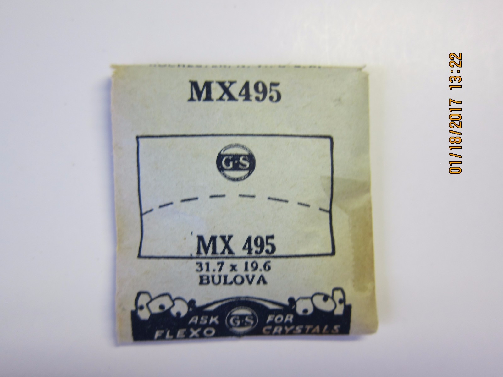 NOS GS Watch Crystal for Vintage Bulova Wristwatches MX MY MH