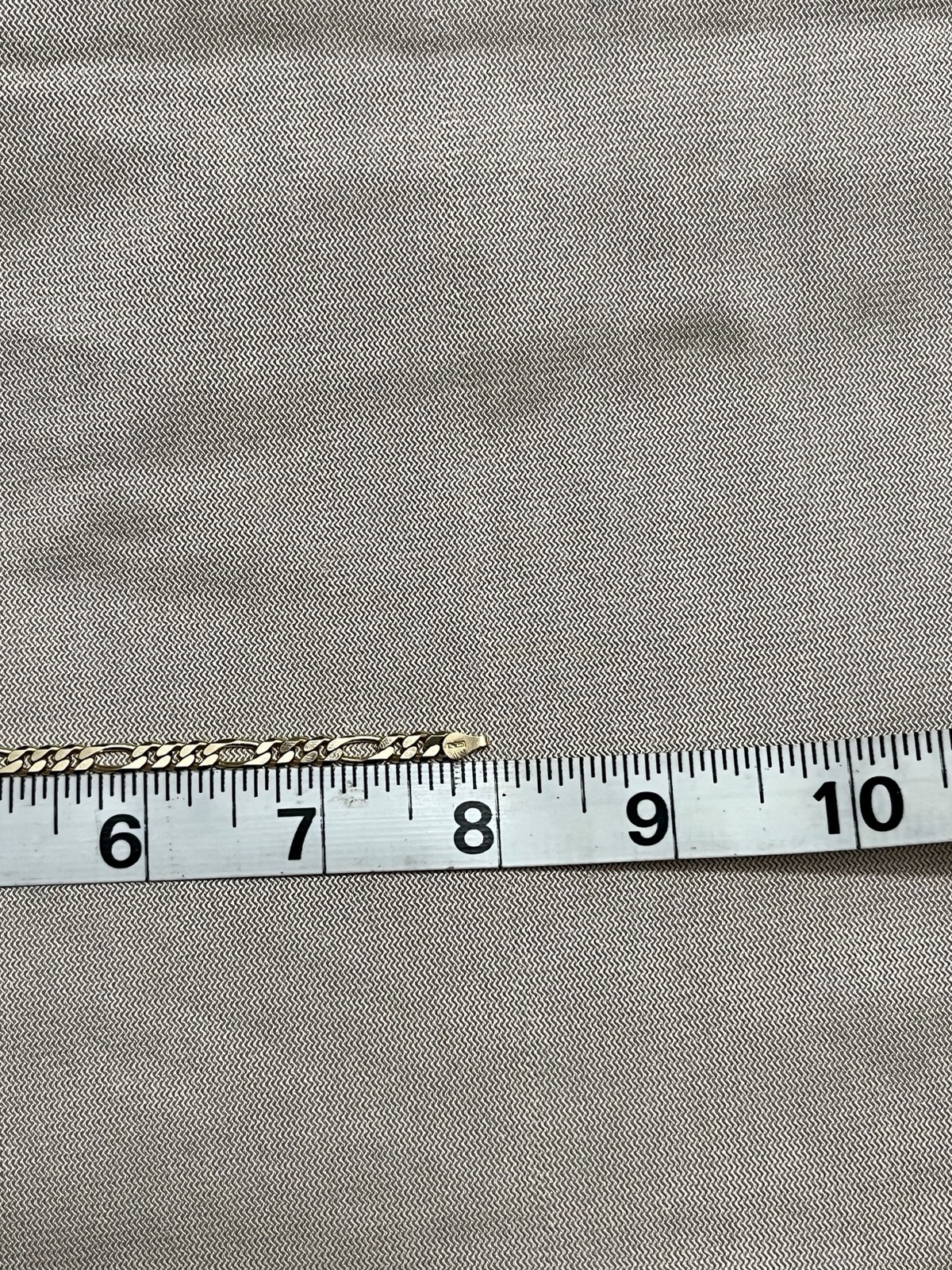 14k Solid Italian Gold Figaro Bracelet