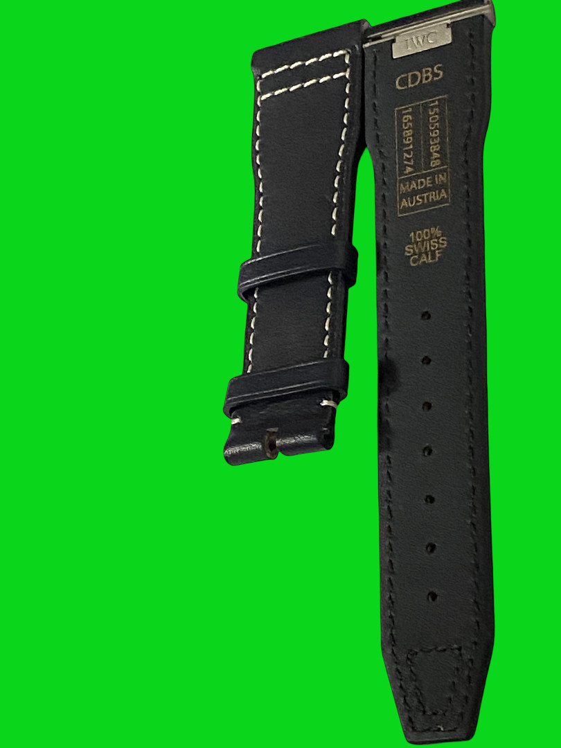 21 mm black silicone strap easy fit strap suitable to Watches Portofino IWC