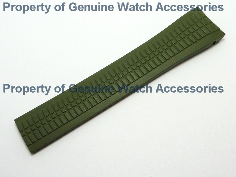 Patek Philippe Aquanaut 5164, 5164A Khaki Green (21mm X 18)Rubber Strap (D31)NEW