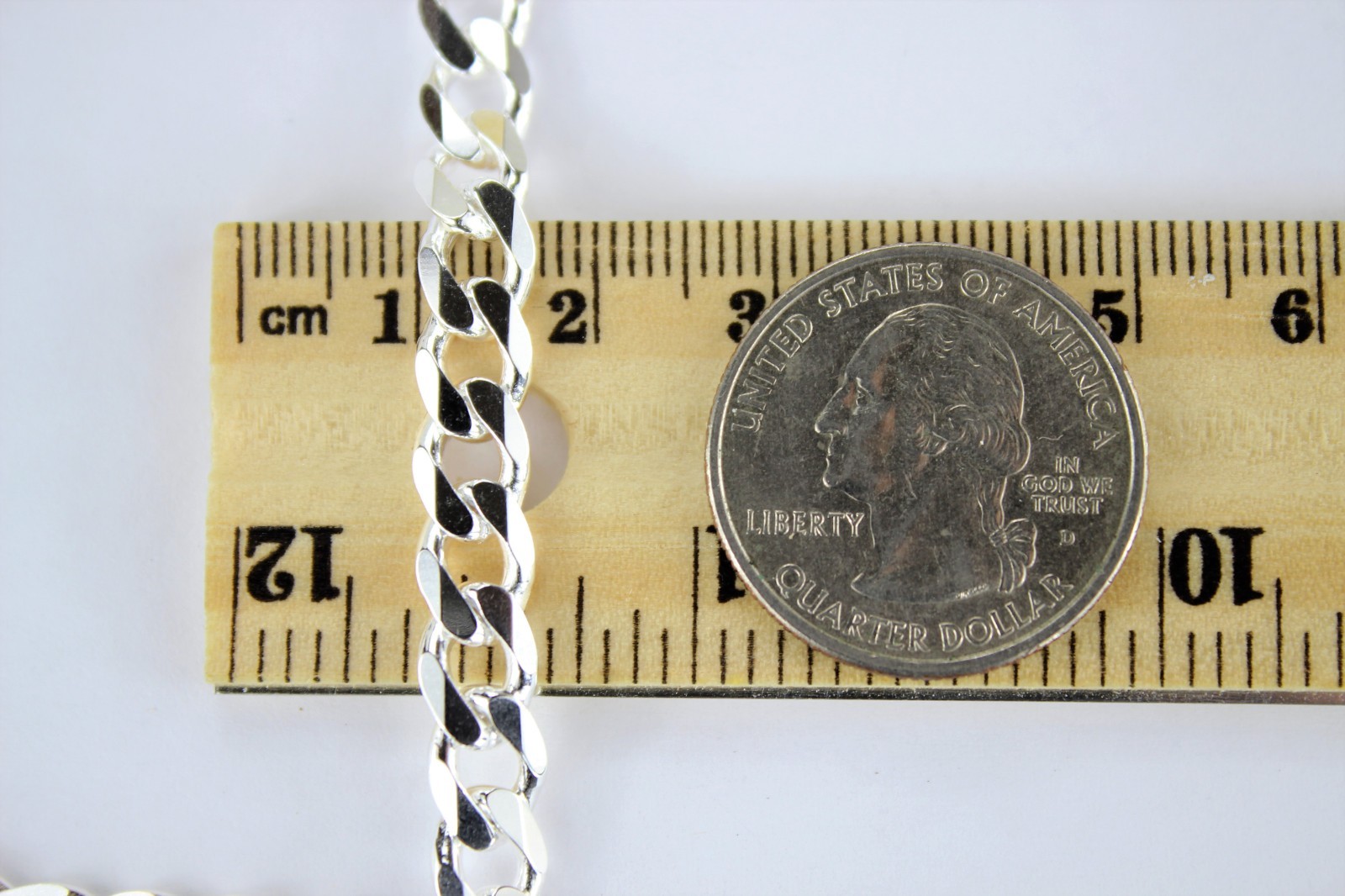 .925 Sterling Silver Cuban Link Chain Necklace 1mm ~ 13mm Men Women 16″ ~ 40″