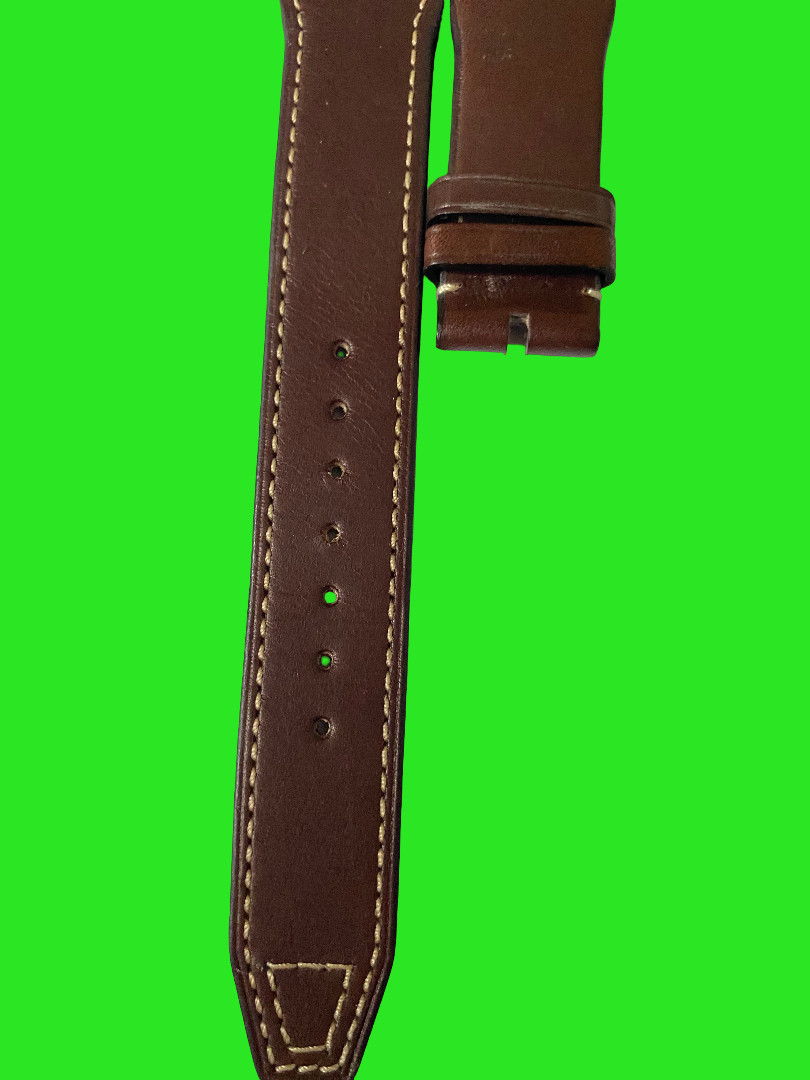 IWC 21 mm XL brown leather strap easy fit strap suitable to Watches Portofino