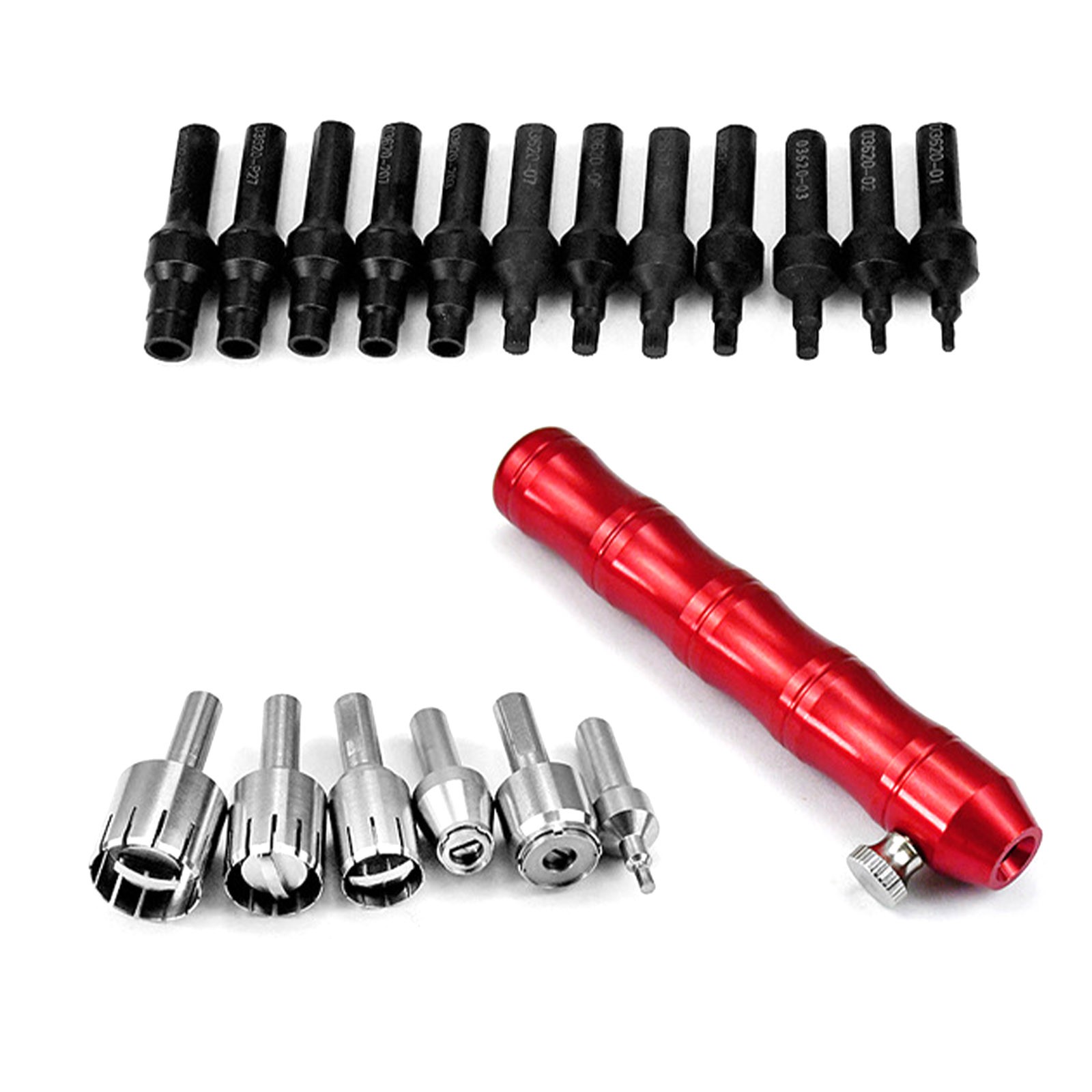 Watch Crown Tube Tool &Nozzle Remove Install Pusher Battery Case For Rolex Watch