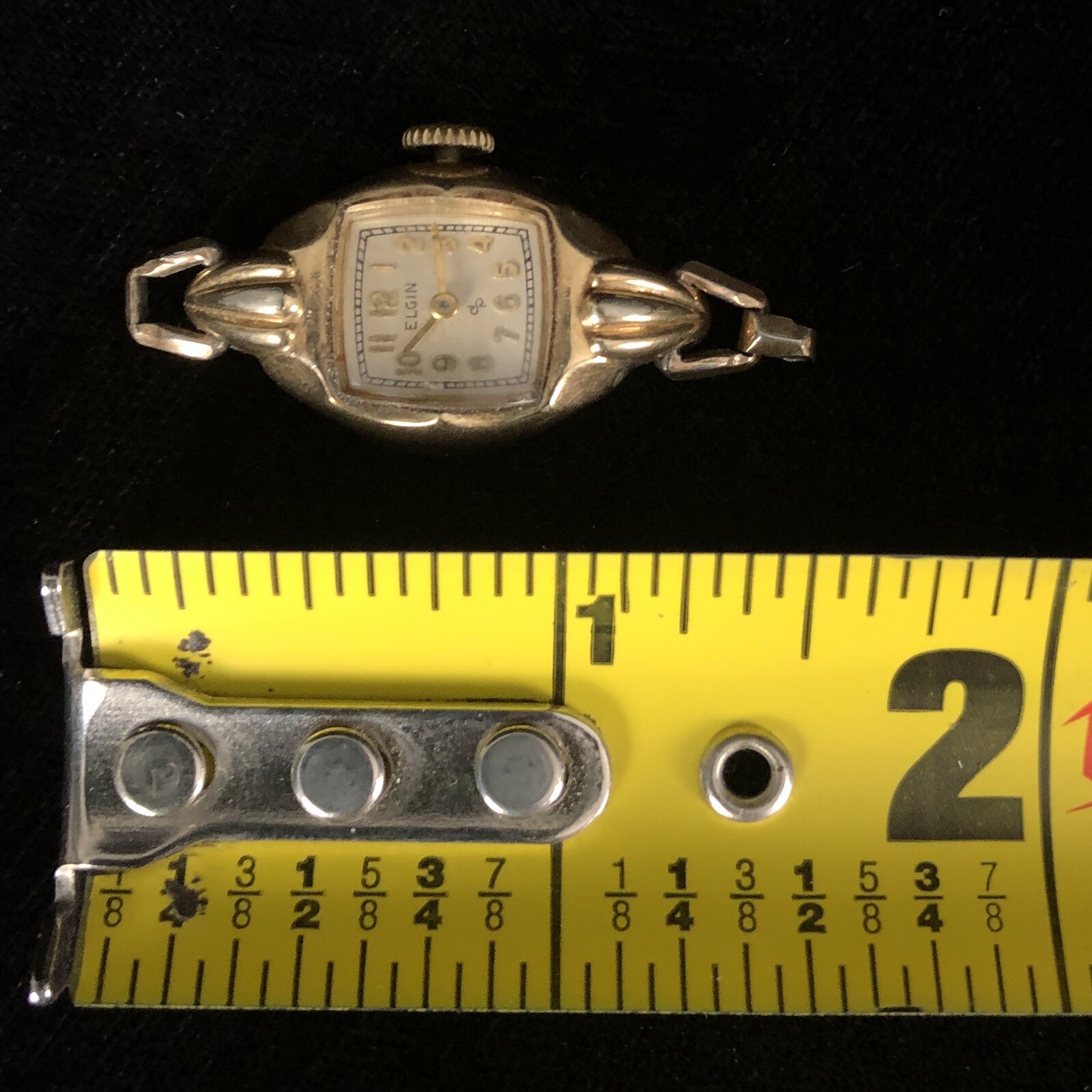 Elgin 10k Rolled Gold P Dura Power Logo 1946 – 1951 Womans Wrist Watch As Is