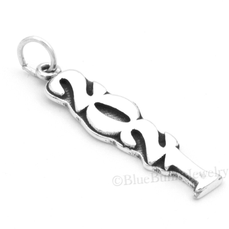 2021 Sterling Silver Charm 925 pendant .925 new year charm vertical