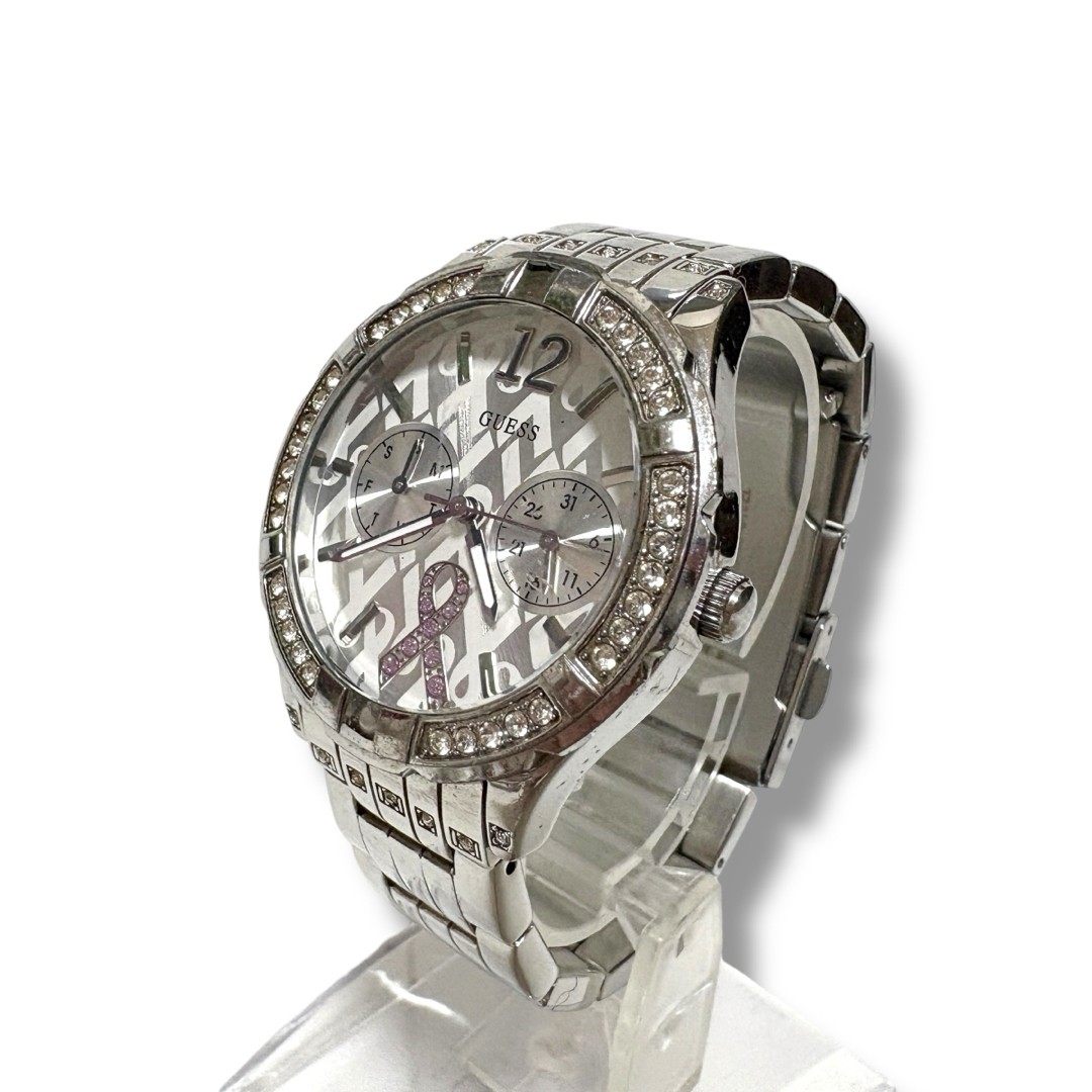 Function Confirmed GUESS Ladies’ Wristwatch Sparkling Pink