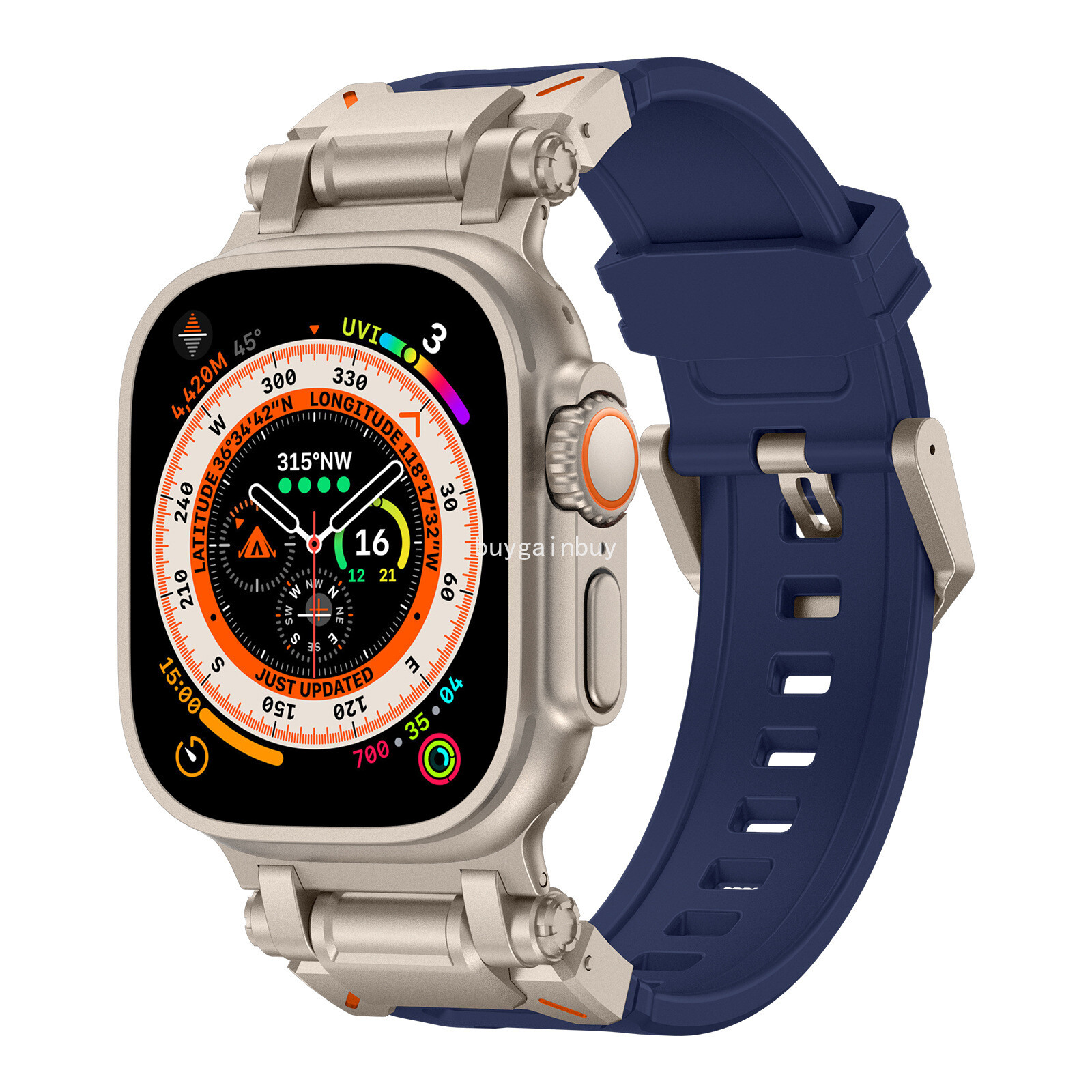 Metal+Silicone Band Strap For Apple Watch Series 11 10 9 8 7 6 5 4 SE Ultra 3 2