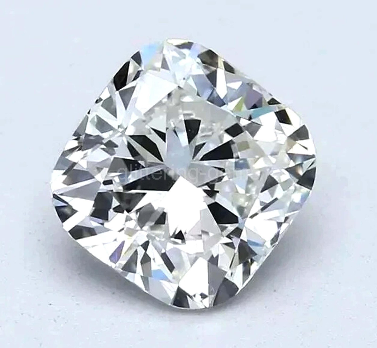 3 Ct Lab-Grown Cushion Cut D Color VVS1 Clarity Certified Loose Diamond 5JSW