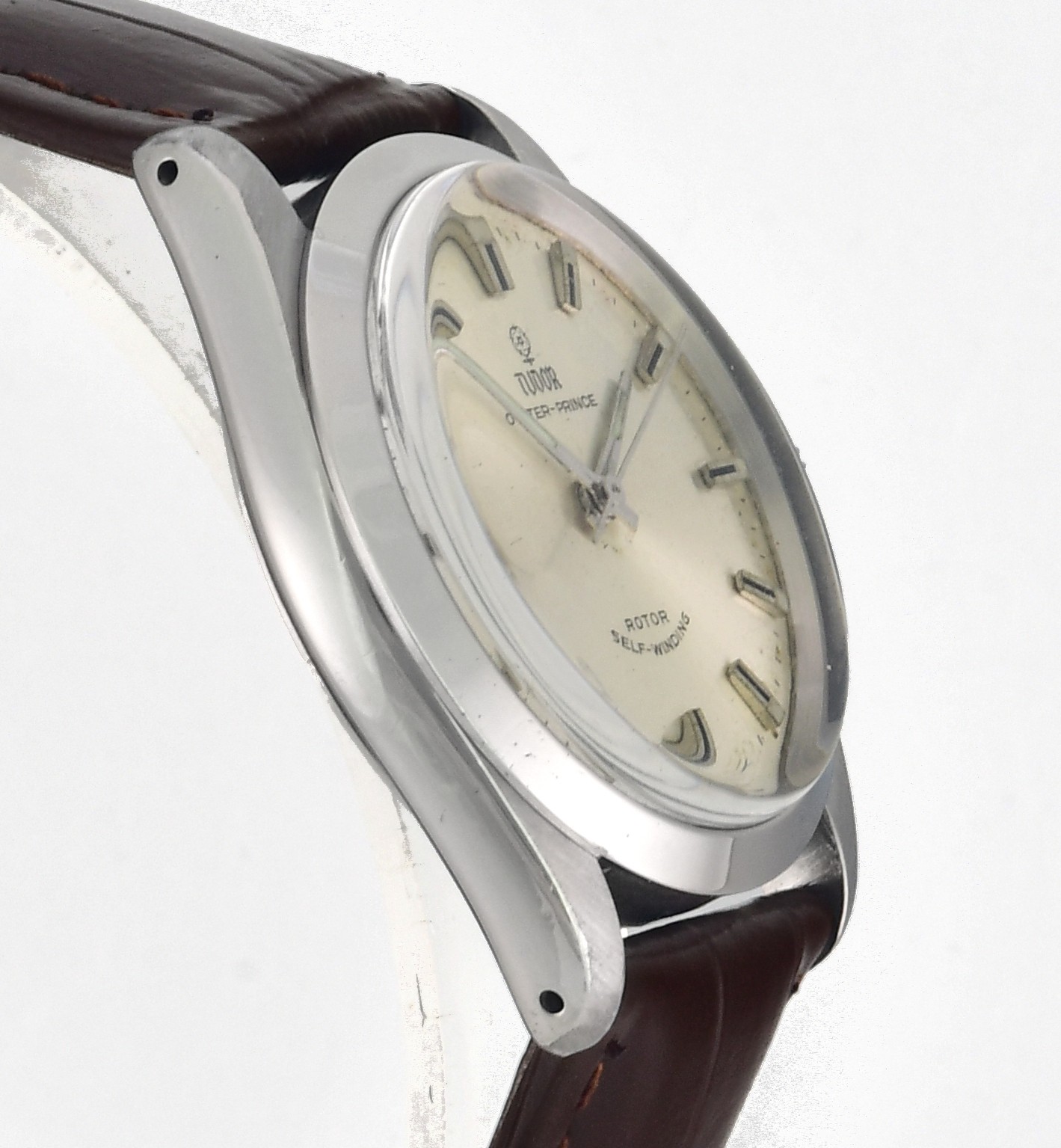 Vintage TUDOR Small Rose Oyster Prince Rotor Self Winding Mens Wrist Watch –