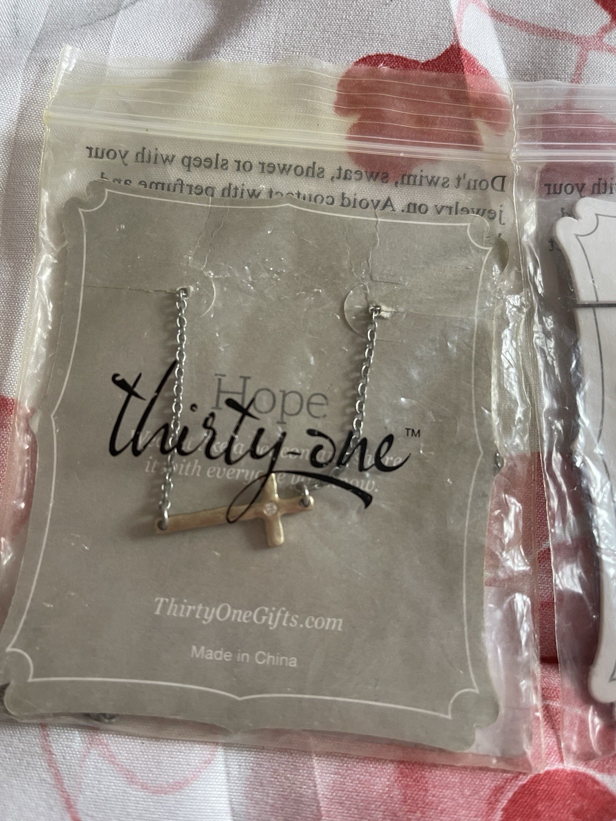 Thirty One Necklace Jewelry Lot of 2 Cross And Dream Catcher New
