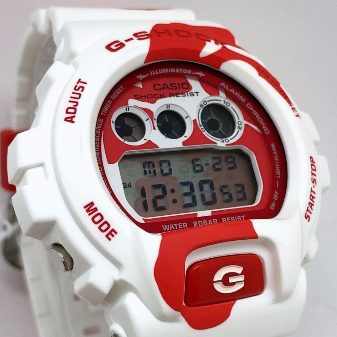 G SHOCK DW 6900JK 4 NISHIKIGOI Koi Red White 3rd BlackEyePatch Made in in June 2