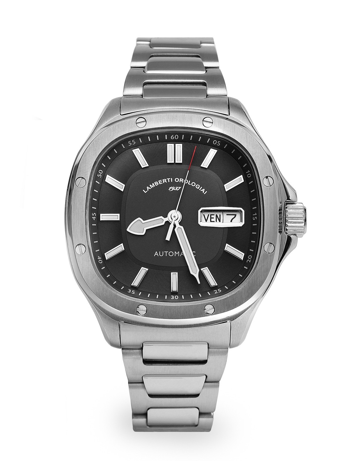 LAMBERTI WATCHES Ref. 15126N ELLIXOMATIC. Automatic with date and day