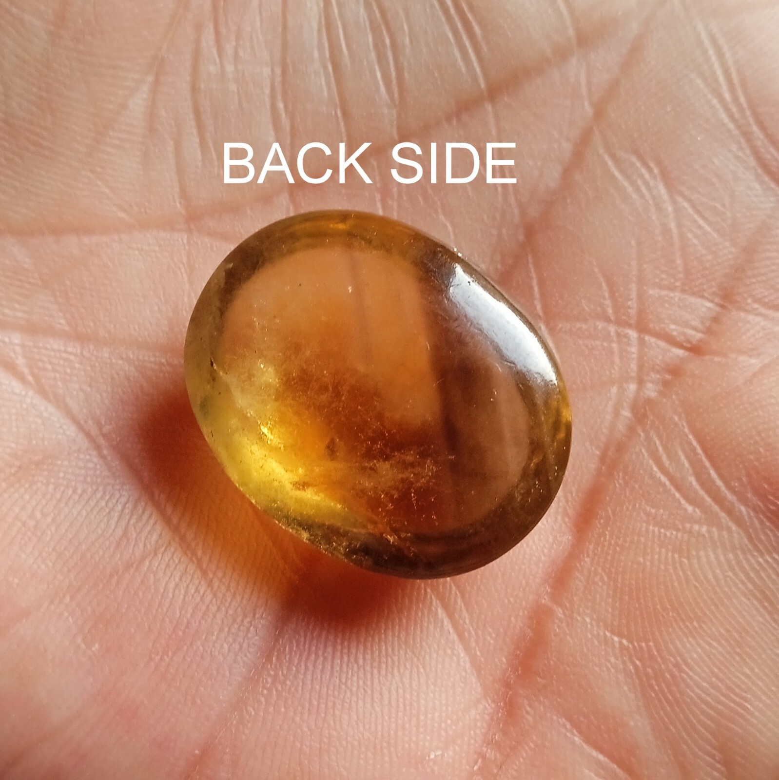 46 Carat 25.8×20.3×12.7 MM Natural Yellow Color Citrine Oval Shape Cabochon Gems