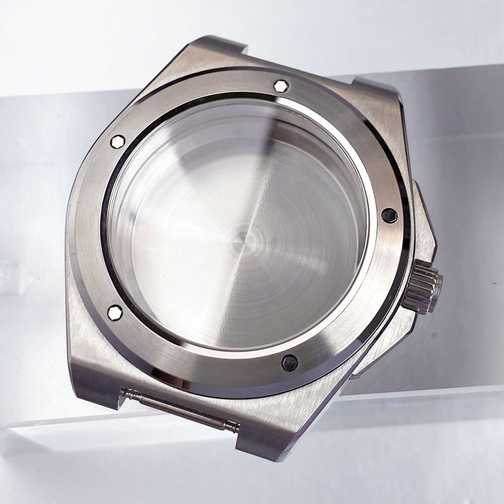 40mm Steel Case Fit for Engineer NH35 ETA2824 PT MenWatch Parts Sapphire Crystal