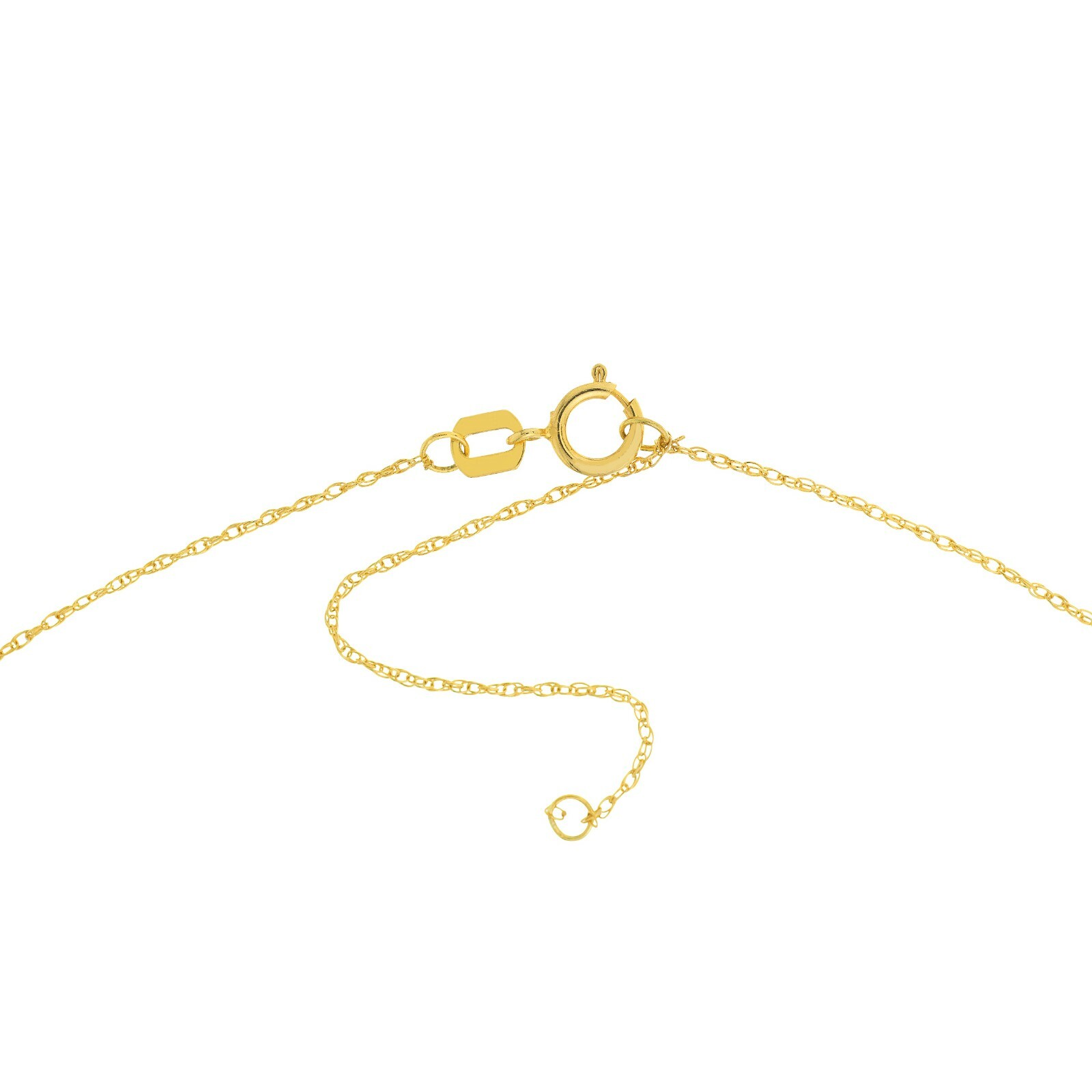 Real 14K Solid Gold Tree Of Life Pendant Necklace Adjustable Rope Chain Women