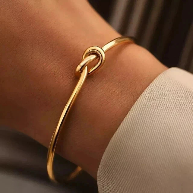 Twisted Texture Open Cuff Women’s Bangle Bracelet 14k Yellow Gold Plated 7″