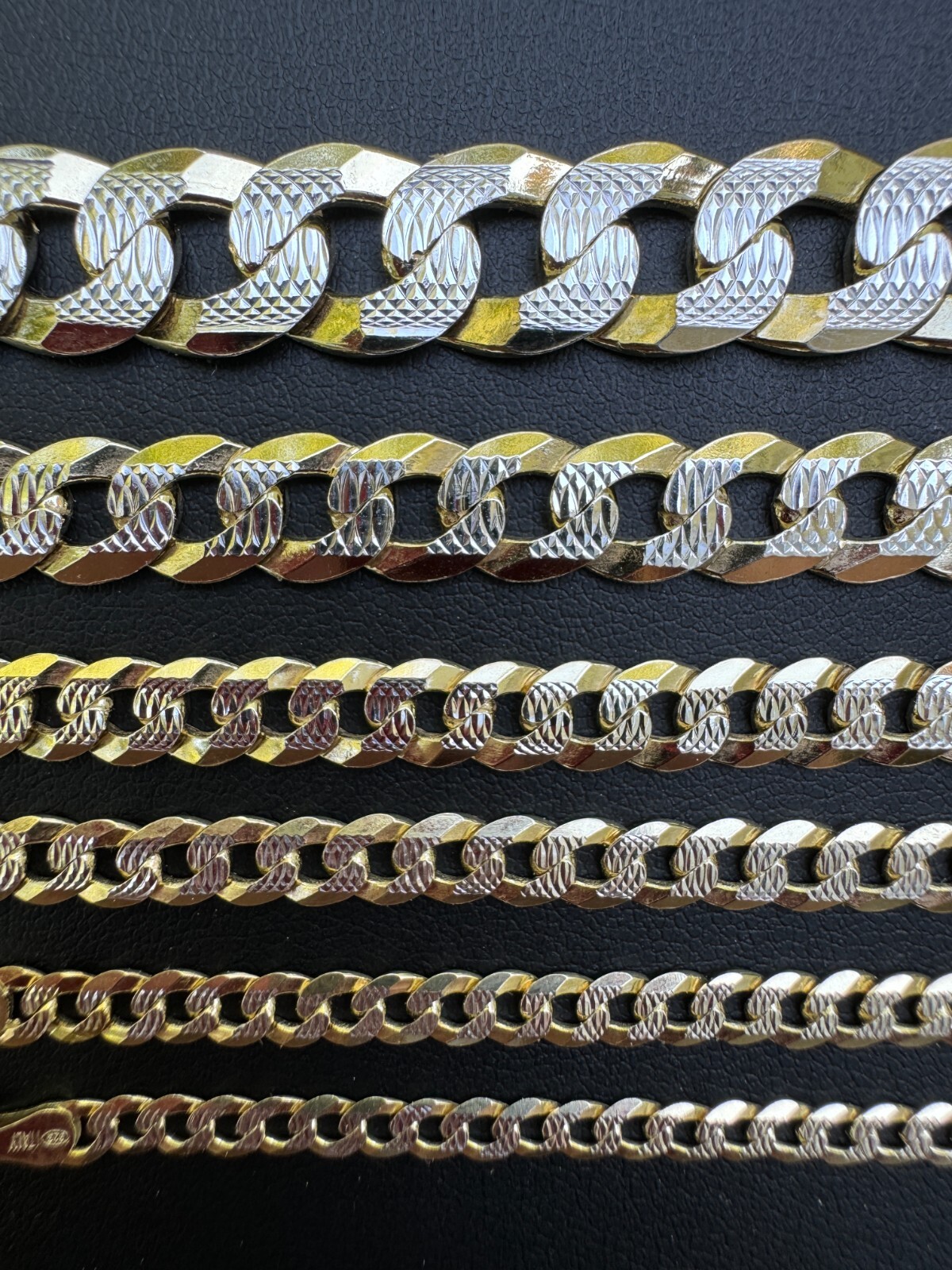 Miami Cuban Link Chain 14k Rose Gold Plated Solid 925 Silver Cut 5-8mm Necklace