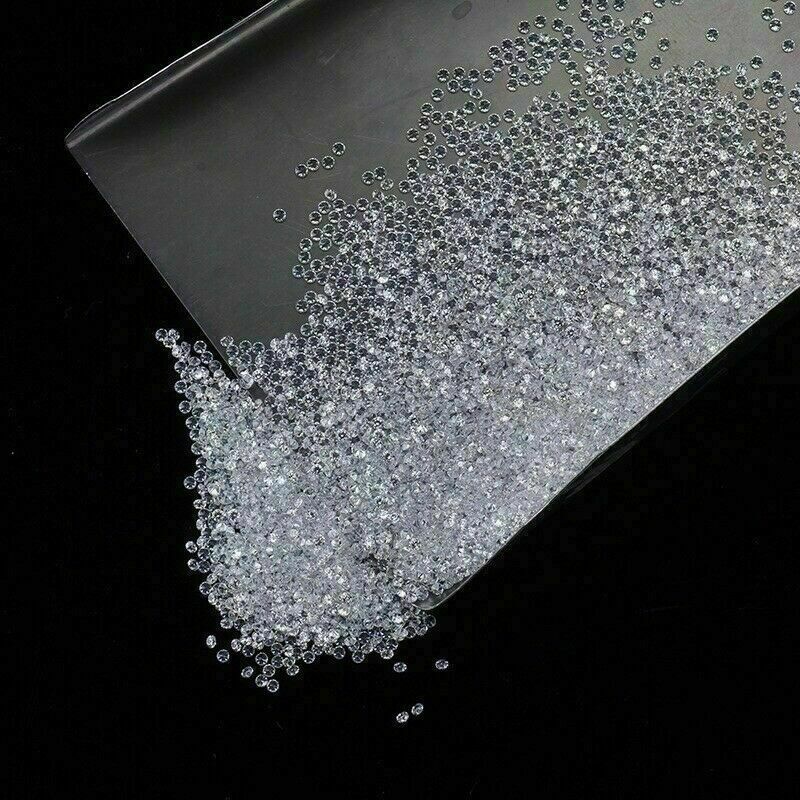 0.8 – 3.0 MM White D Color VVS1 Round Cut Loose Moissanite Stone Excellent Cut